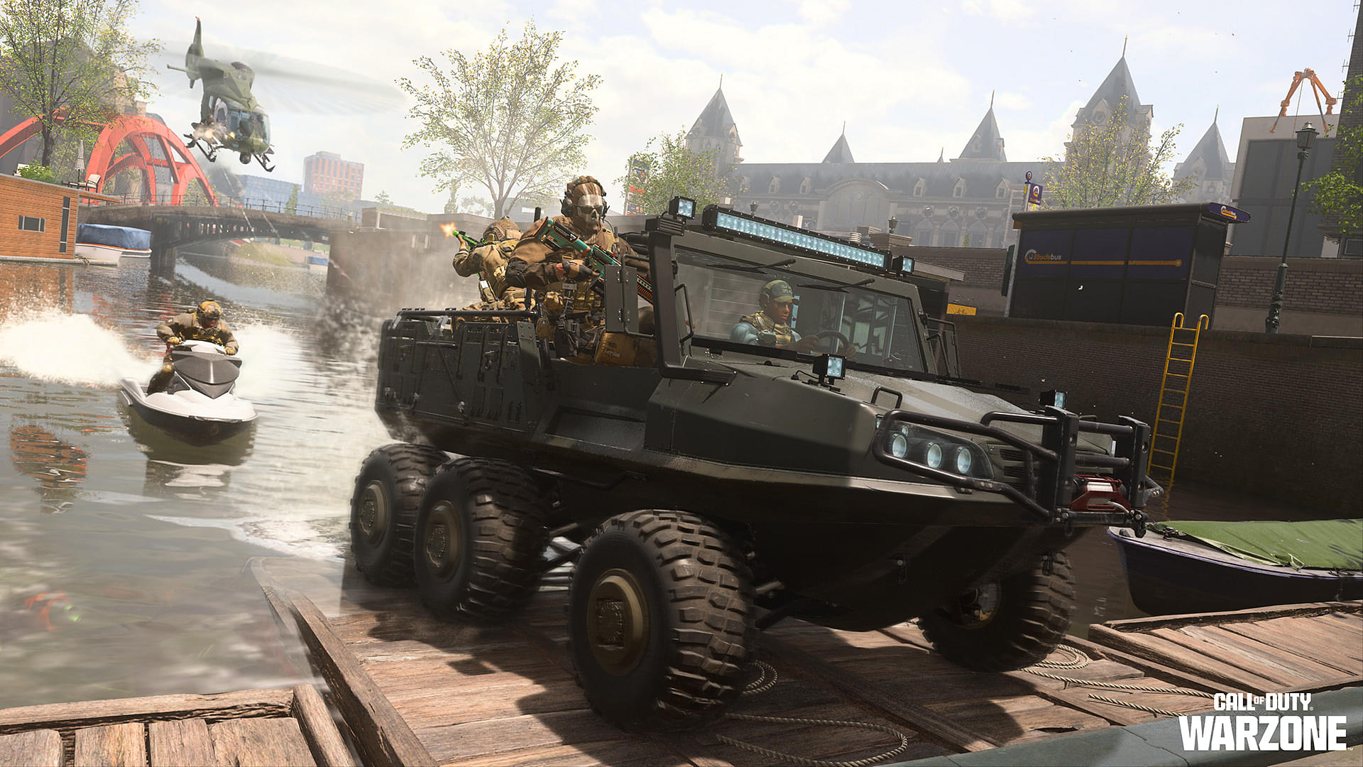 An Image of a Soldier inside a Jeep in Warzone 2