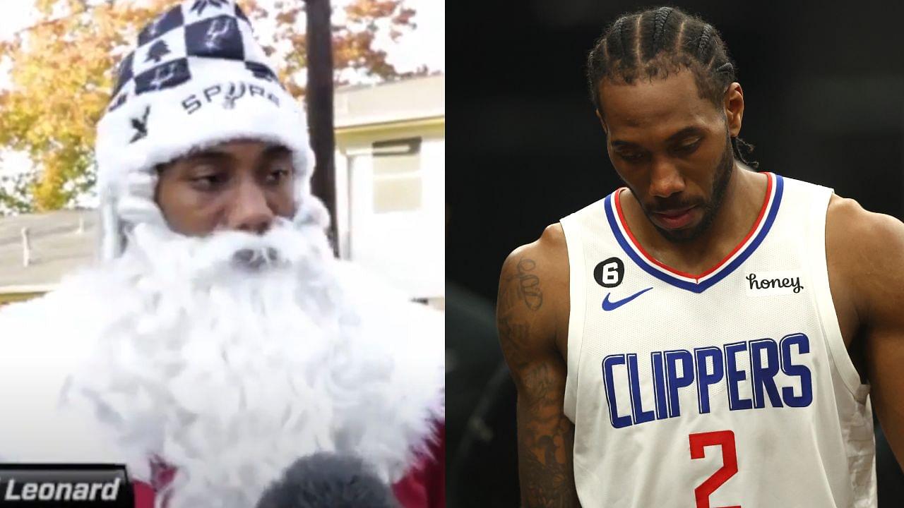 Kawhi Leonard Took His $42,369,262 Career Earnings to Spread Holiday Cheer As Santa Claus 3 Years Before Becoming ‘Fun Guy’