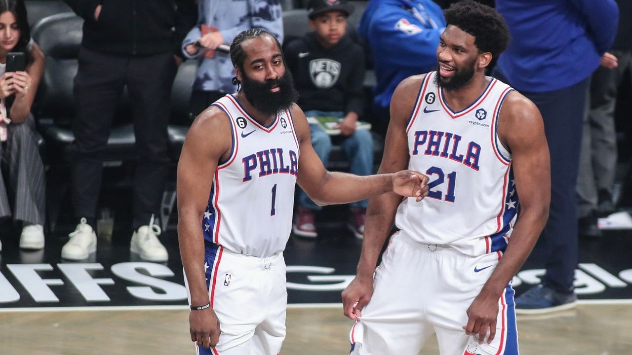 PHILADELPHIA, PENNSYLVANIA – MAY 12: Joel Embiid #21 of the