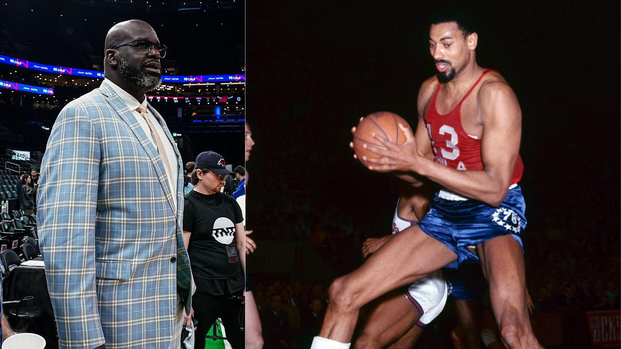 Having Benched 500lbs with Arnold Schwarzenegger, Wilt Chamberlain's Near NFL Career Gets Highlighted by Shaquille O'Neal