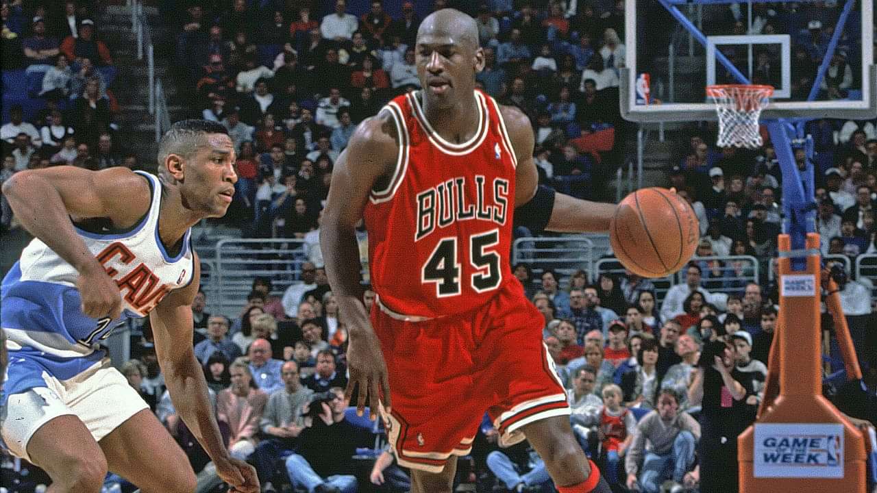 Why did Michael Jordan's jersey number change from 23 to 45 during his  second Chicago Bulls stint