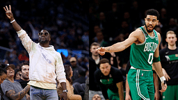 5ft 2" Kevin Hart Falls Victim to Hilarious “Son’s Jersey” Prank By Jayson Tatum Months After 'Height Reality Check' Reminder From Stephen Curry