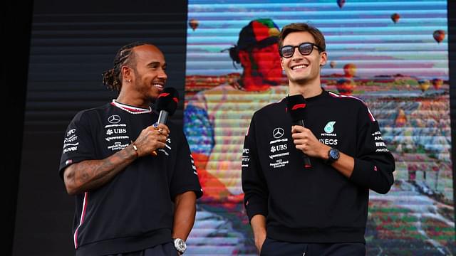 WATCH: George Russell Put Lewis Hamilton In an Awkward Situation Inside Closed Room