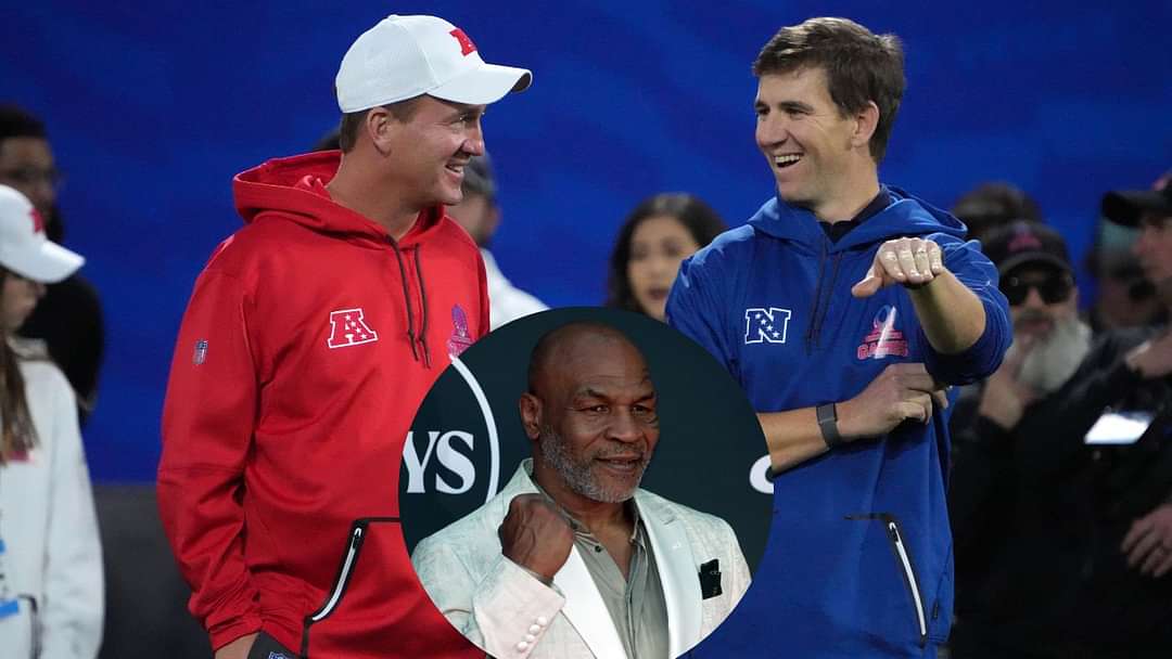 Mike Tyson Scares the Sh*t Out of Eli & Peyton Manning at Star Studded ...