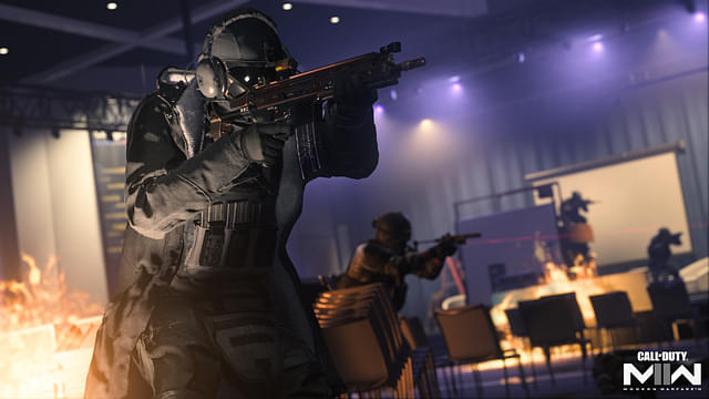 An image of Ghost pointing a Gun in Warzone 2