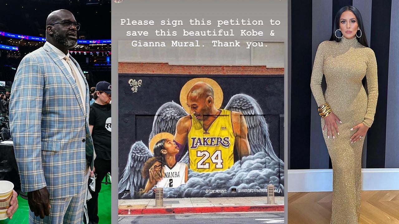 “Need to Save This Kobe Bryant Memorial!”: Shaquille O’Neal Raises Awareness for Vanessa Bryant’s Petition to Save Kobe and GiGi Mural