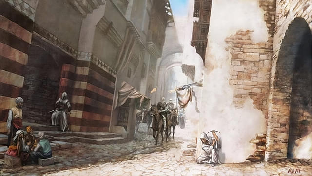 An image showing concept art of Prince of Persia Assassins