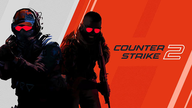 An image showing Counter-Strike 2 cover with red backround