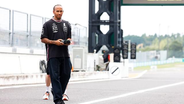 38 YO Lewis Hamilton Becomes a Child for a Day With New Friend on the Paddock