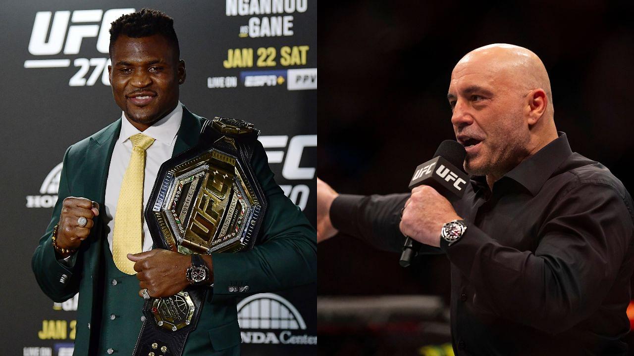 45 Days Before His $10,000,000+ Boxing Debut, Francis Ngannou Receives ‘Wild’ Reaction From Joe Rogan