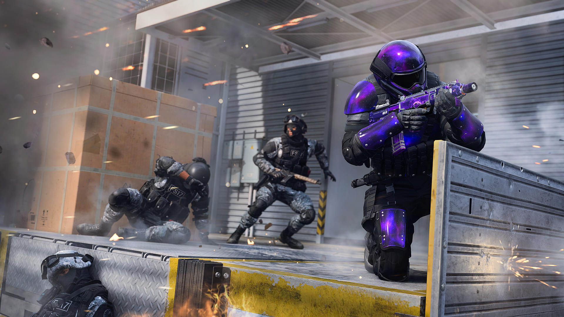 An image of multiple soldiers in action in Warzone 2