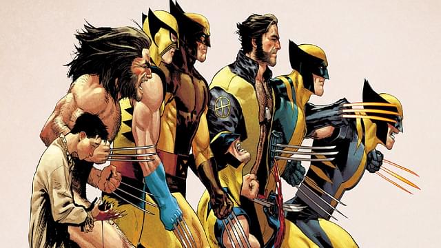 An image showing the evolution of Wolverine