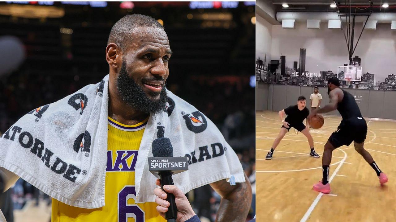 "0 Bag, Footwork, Or Jumper": Year 21 LeBron James Working Out Draws Unfair Criticism Over His Skill Set