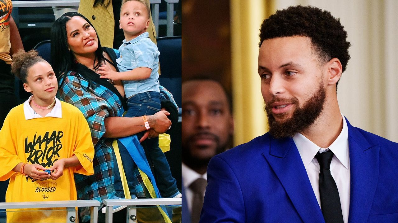 Steph Curry & Riley Curry shocked by Cameron Brink block record 😳 