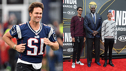 Shaquille O'Neal's Son Hypes Up NFL Superstar Tom Brady Draining Impressive Shots While Working Out with Son in a Basketball Gym