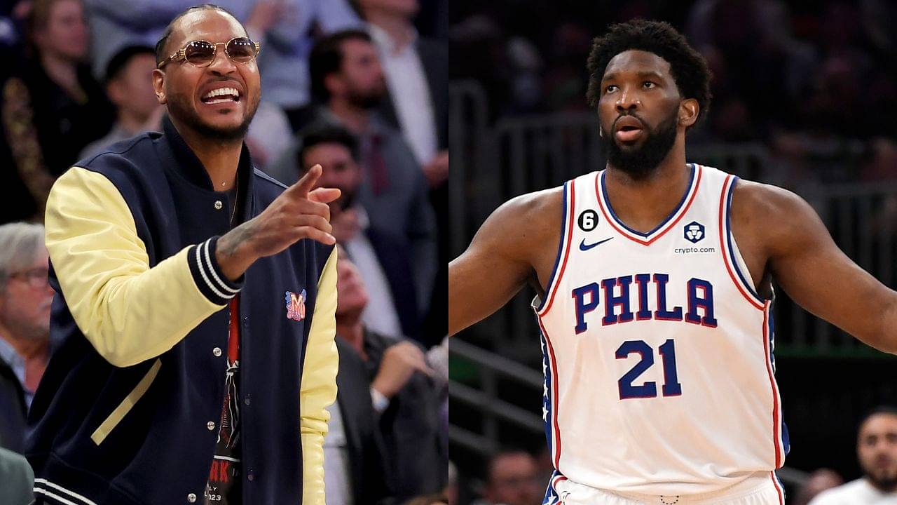 'Keeping It 100', Carmelo Anthony Praises 7" Ft Joel Embiid For Taking The Game More Seriously Than Before