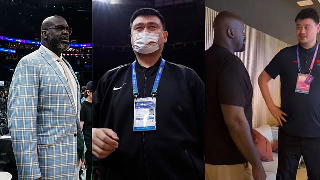 "Always Good Seeing My Brother Yao Ming": 7'1 Shaquille O’Neal 'Dwarfed' Once Again by 7'6 Giant in Latest Link-Up
