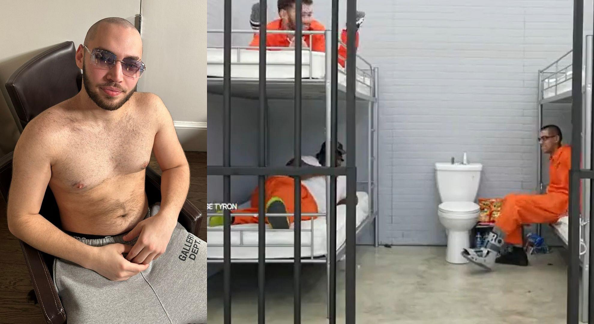 Adin Ross organizes a prison stream with N3on, Sneako, and ShnaggyHose