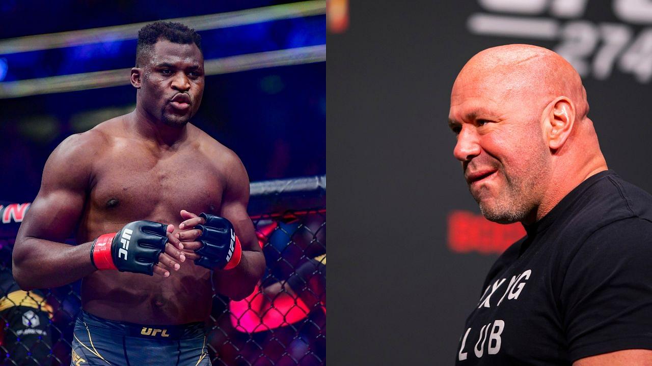 Soon to Be $10,000,000+ Richer, Francis Ngannou Receives Three-Word Reaction From Dana White Ahead of Tyson Fury Fight