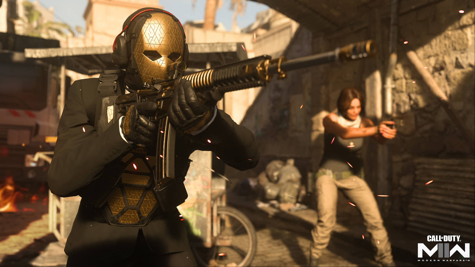 An image of multiple soldiers in Action in Warzone 2