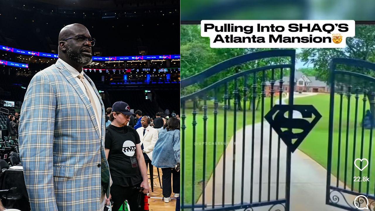 Dropping $1,150,000 7 Years Ago, Shaquille O'Neal Shows Off 'Superman Themed' 74000 Sq Ft Atlanta Mansion