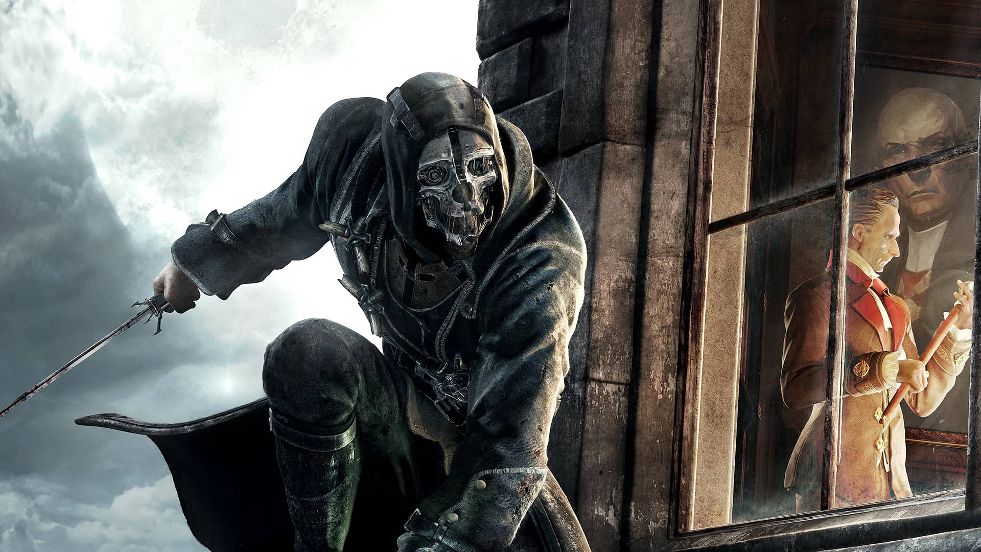 An image showing the protagonist of Dishonored, the game available on Steam