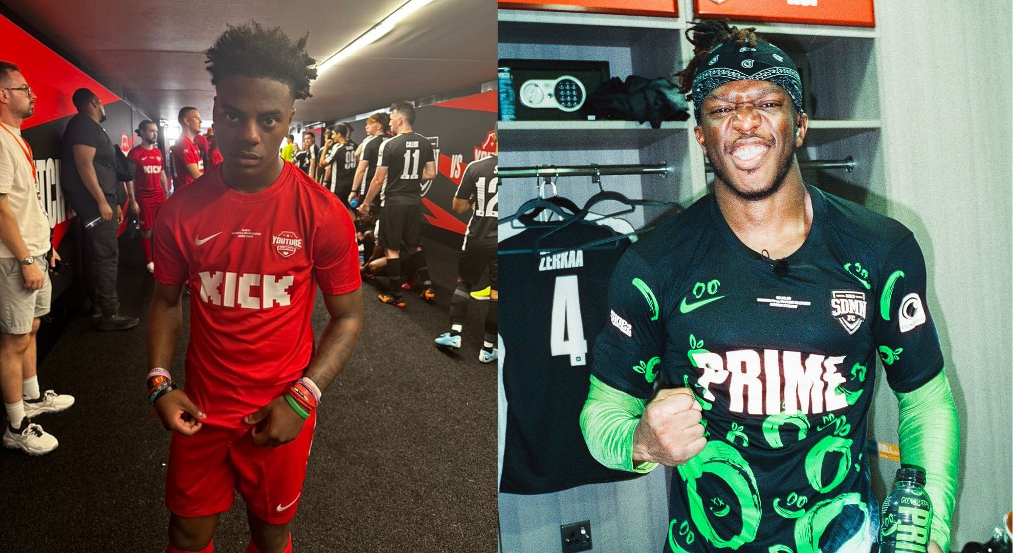 IShowSpeed mocked by KSI and called 'IShowMeat' after  wardrobe  malfunction ahead of Sidemen Charity Match