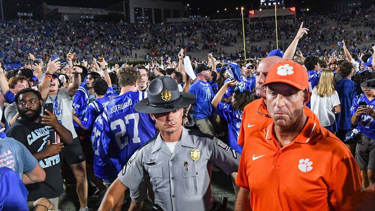 Fans Swarm the Field In Excitement After Duke's 