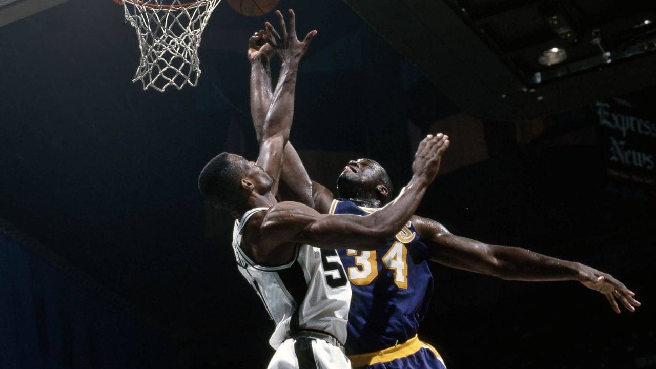 23 Years Before Apologizing to David Robinson Over Autograph Rumor, Shaquille O’Neal Put ‘The Admiral’ on a Poster in San Antonio
