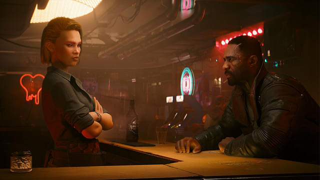 An image showing Idris Arba on right in Cyberpunk 2077