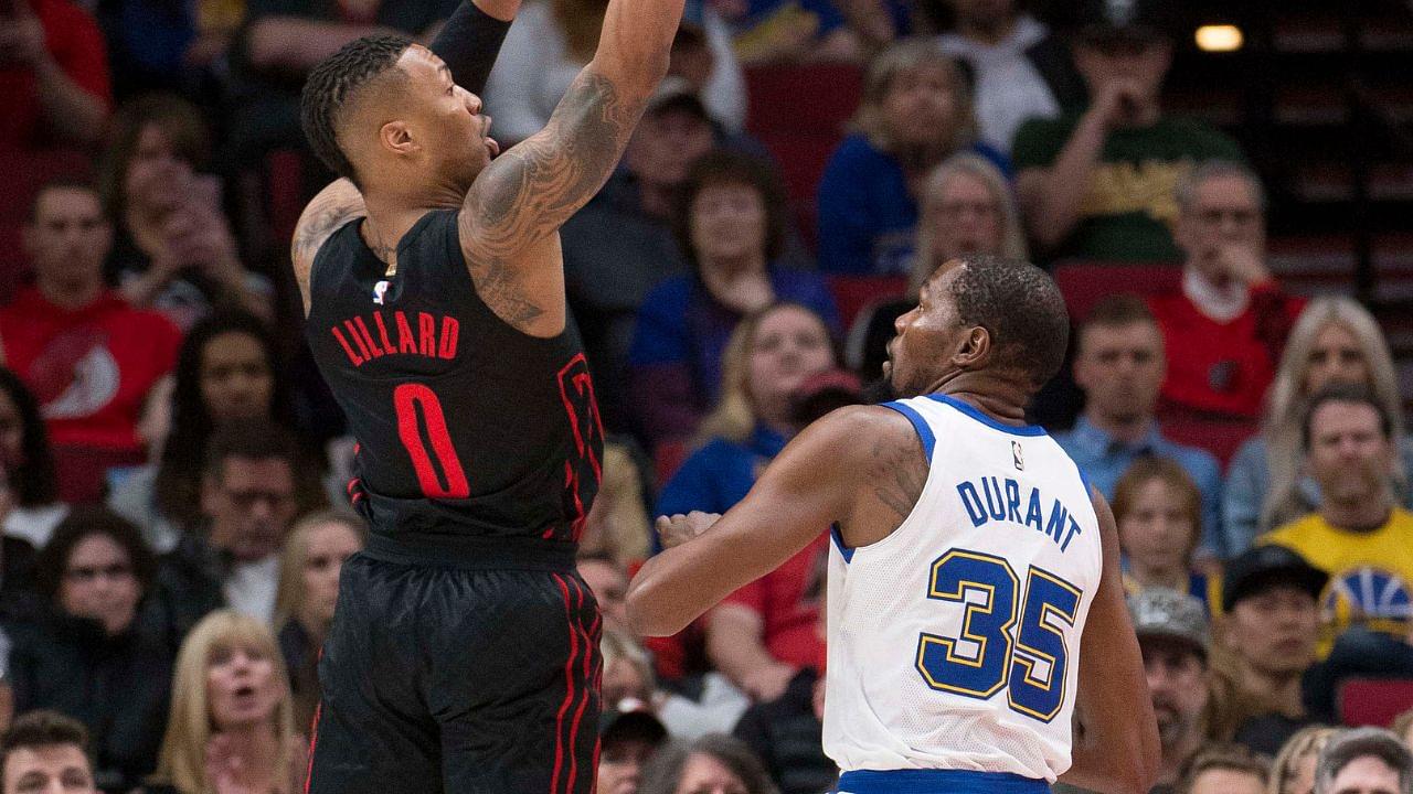 "Don't Want No Smoke": Responding to Damian Lillard's Take Over Warriors Trade, Kevin Durant Suggests He Won't Respond to Trail Blazers Star