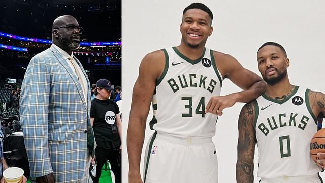 Combining for $90.2 Million, Damian Lillard and Giannis Antetokounmpo Have Shaquille O'Neal Comparing Them to Legendary 50-Year-Old Bucks Duo