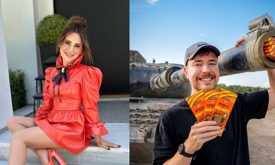 Mr Beast and Rosanna Pansino