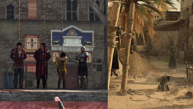 Ezio's family and Basim's friends' executions