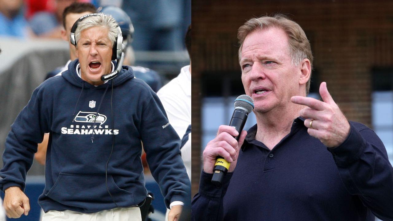 “The Abuse That You’re Putting On Your Defensive”: Roger Goodell Makes Honest Admission About Pete Carroll Throwing Dimes at Seahawks Training