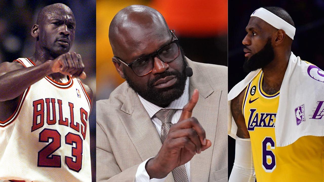 "4 Games To 2 In Favor Of My Team" Shaquille O'Neal Pits LeBron James and Michael Jordan's Teams Against One Another