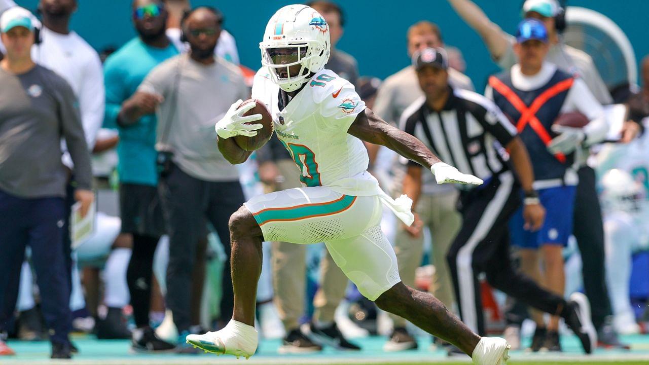 Not Wearing Any Socks During Memorable Broncos Clash Costs Dolphins Hero Tyreek Hill a Whopping $7,000