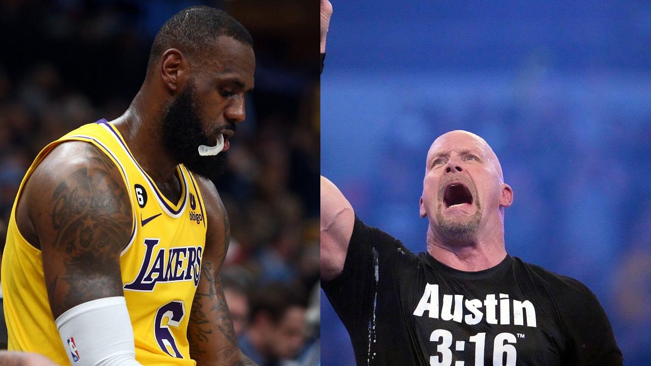 19 Years Before Special '3:16' Tribute to WWE Superstar, Rookie LeBron James Created an Iconic Meme While Watching Stone Cold Steve Austin