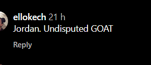 Fans supporting Michael Jordan being picked as the GOAT