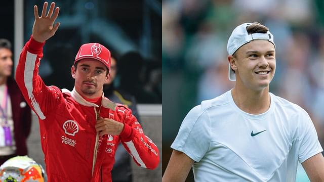 Holger Rune Sets Himself A New Goal After Meeting F1 & Ferrari Star Charles Leclerc