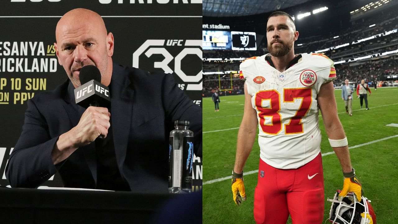 Dana White Blasts Taylor Swift’s Beau Travis Kelce for Recent Pfizer ...