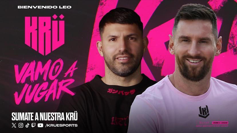 Messi and Agüero: co-owners of KRÜ Esports