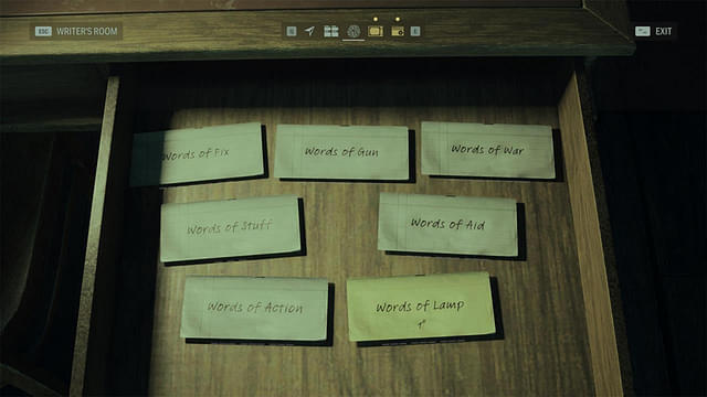 Types of Word of Power in Alan Wake 2