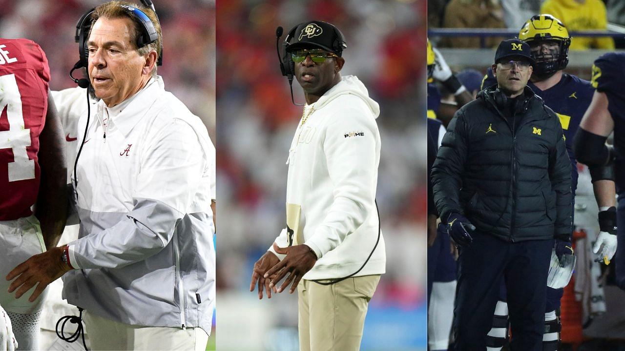 Trumping Nick Saban & Jim Harbaugh, Deion Sanders Grabs the Top Spot on the Most Popular CFB Coach Survey