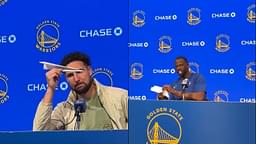 “Terrible Engineer!”: Klay Thompson Ridicules Draymond Green’s Attempt at Recreating His Post-Game Paper Airplane