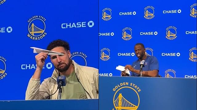 “Terrible Engineer!”: Klay Thompson Ridicules Draymond Green’s Attempt at Recreating His Post-Game Paper Airplane