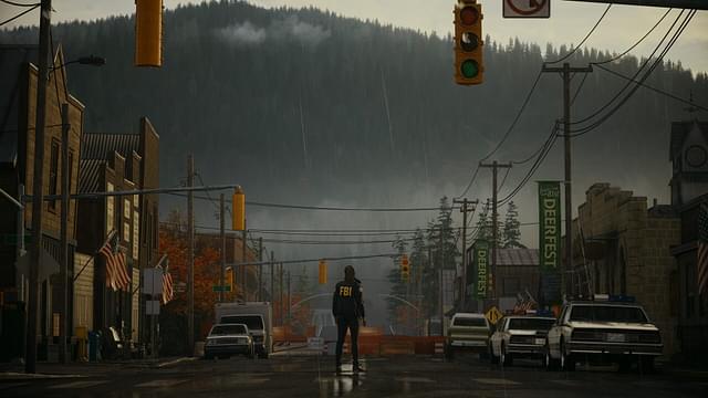 An image showing Saga in Bright Falls from Alan Wake 2