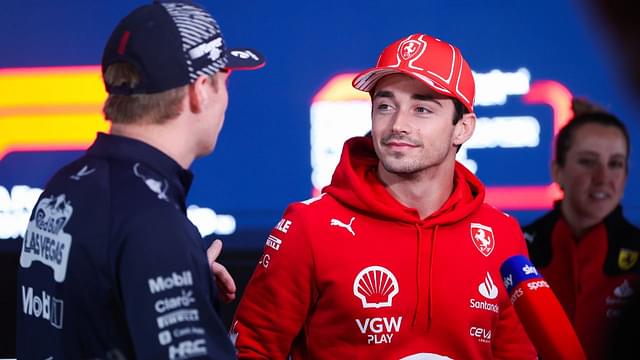 Max Verstappen and Charles Leclerc Can't Contain Their Laughter In Joint Statement About Las Vegas GP