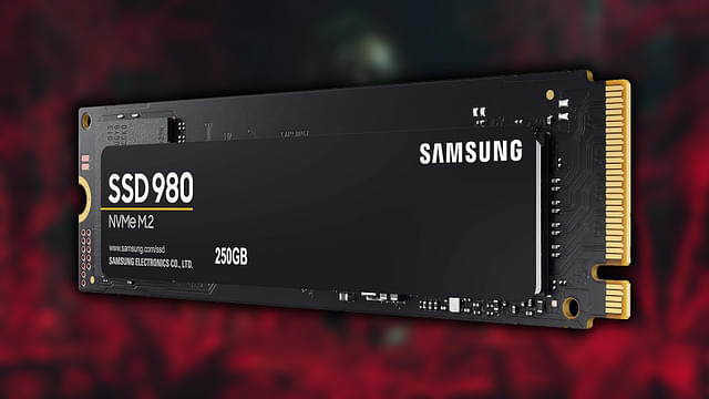 An image showing Samsung 980 SSD for playing Alan Wake 2