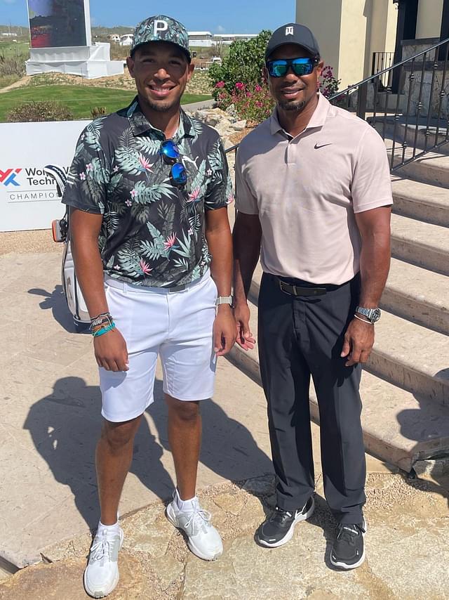 Tiger Woods and Chase Johnson